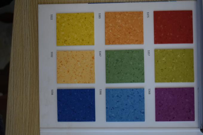 Antibacteriële Homogene pvc-Bevloering met Uitstekende Chemische Weerstand 0