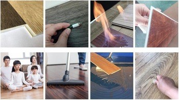 De houten de Plankbevloering van Textuurpvc, maakt 2mm Vinylplankbevloering waterdicht 1