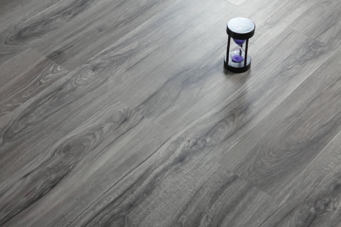 Het op zwaar werk berekende Vinyl klikt dik de Commerciële Bevloering van Pvc in Grijze Kleur 4mm 1